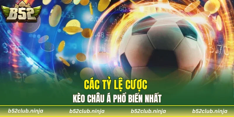 Các tỷ lệ cược kèo châu Á phổ biến nhất